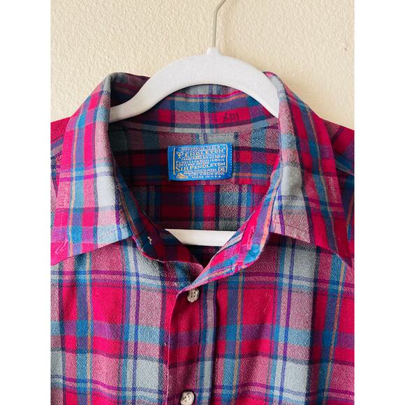 Mens Vintage Pendleton Wool Gorpcore Button Down Camping Shirt - Picture 1 of 4
